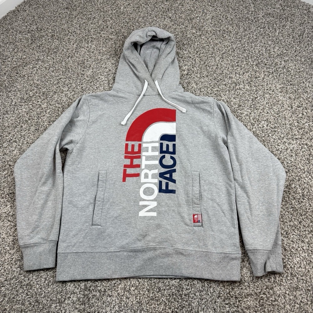 The North Face RU/14 Hoodie Gray Mens Medium Russia 2014 Olympics Pullover